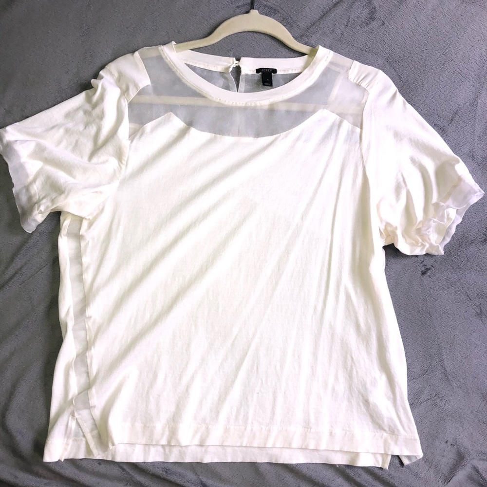 J. Crew White T-Shirt